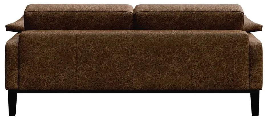 Canapea din piele MESONICA Musso, maro coniac, 173 cm