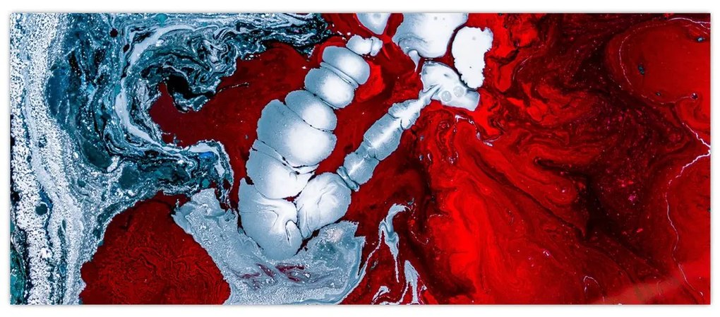 Tablou cu pete abstarcte (120x50 cm)