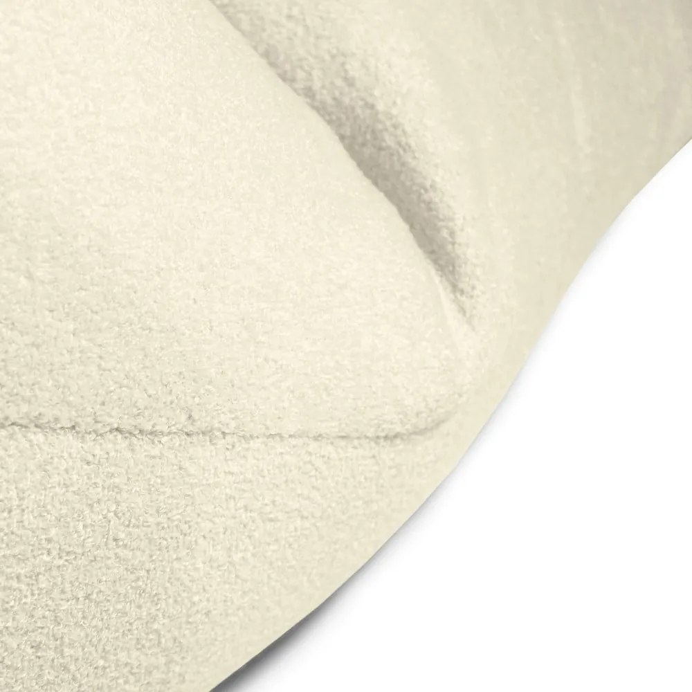 Fotoliu bean bag crem cu tapițerie din țesătură bouclé Razz – SLOWDOWN