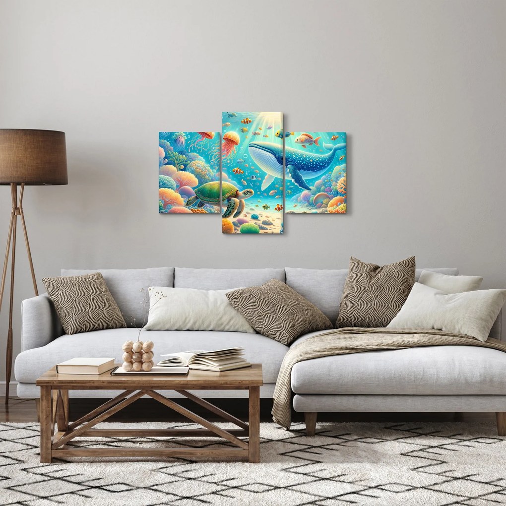 Tablou - Lumea sub apă (90x60 cm)
