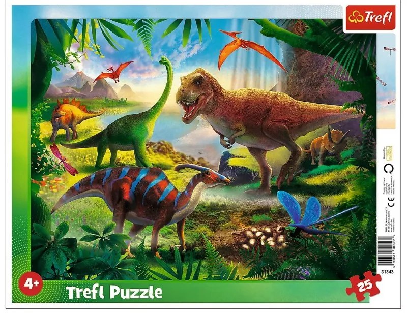 PUZZLE 25 PLANSA DINOZAURI
