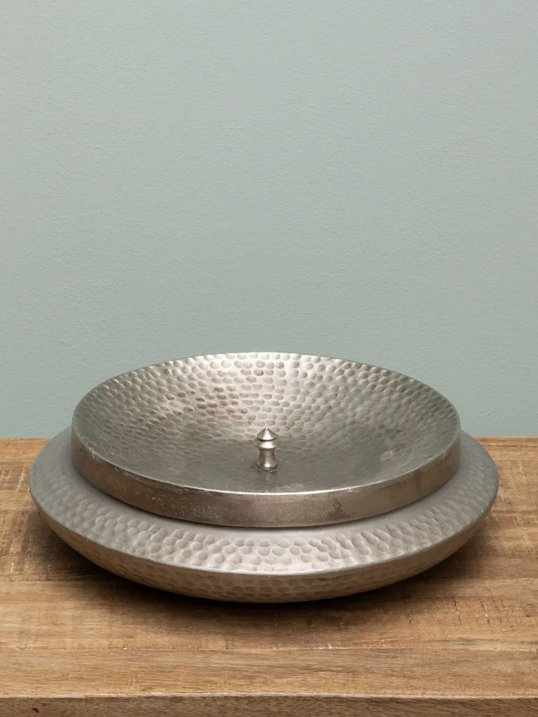 Cutie decorativa, din aluminiu, Hammered