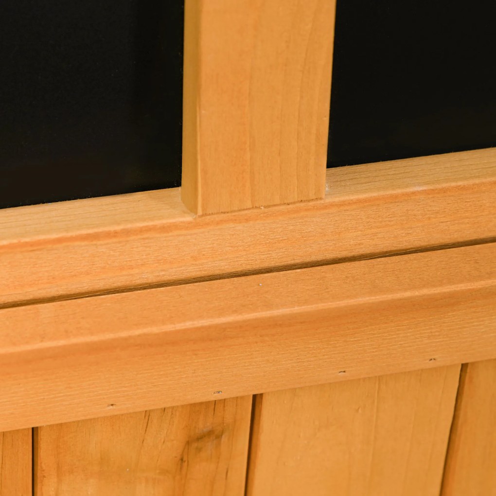 Outsunny Cutie depozitare grădină, pentru perne și accesorii, rezistentă la intemperii, lemn masiv, 127x56x60 cm, galben | Aosom Romania