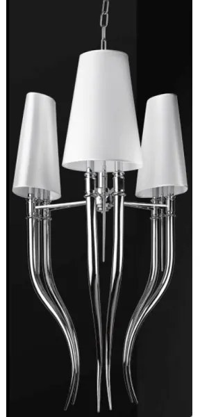 Azzardo AZ1232 - Lustră pe lanț DIABLO 6xE14/11W/230V alb