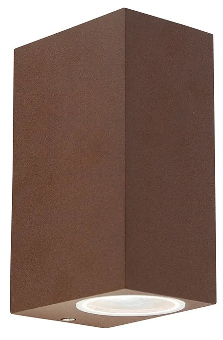 Set de 4 aplice maro ruginiu cu 2 lumini IP44 - Baleno I