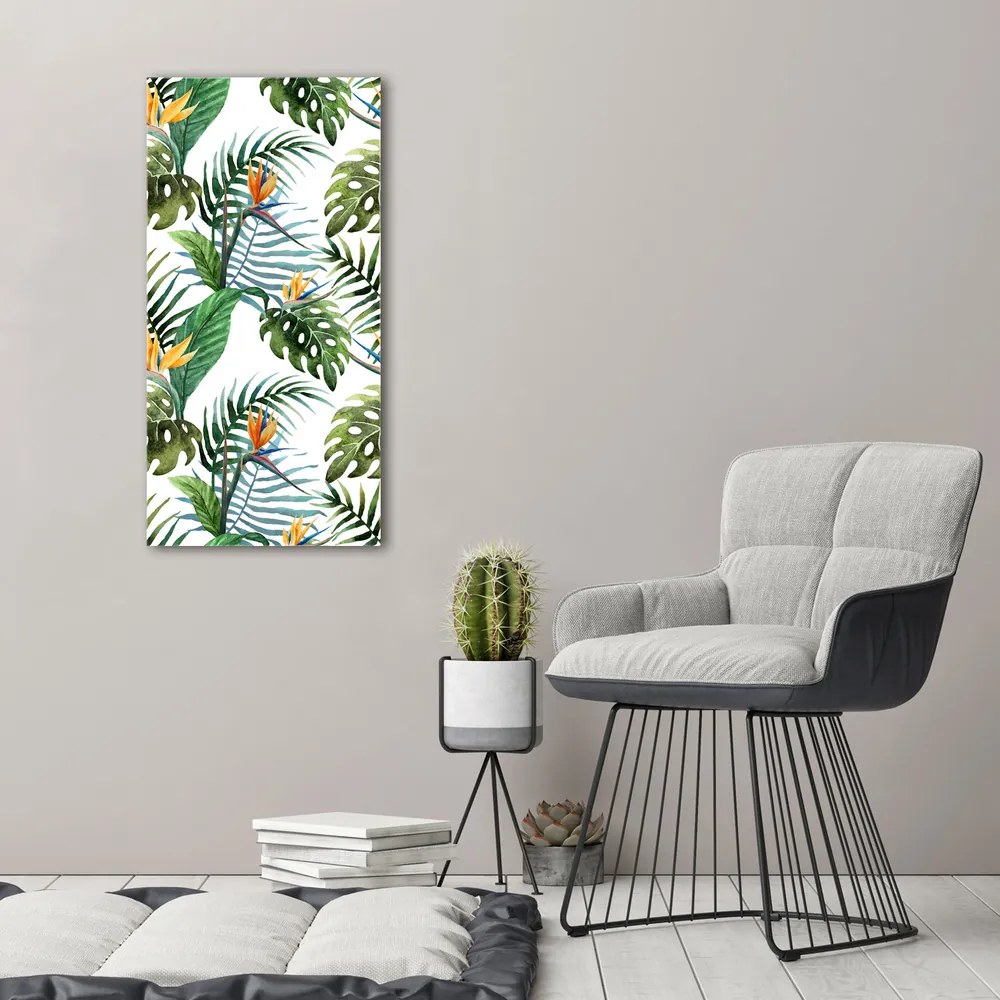 Imprimare tablou canvas Frunze tropicale