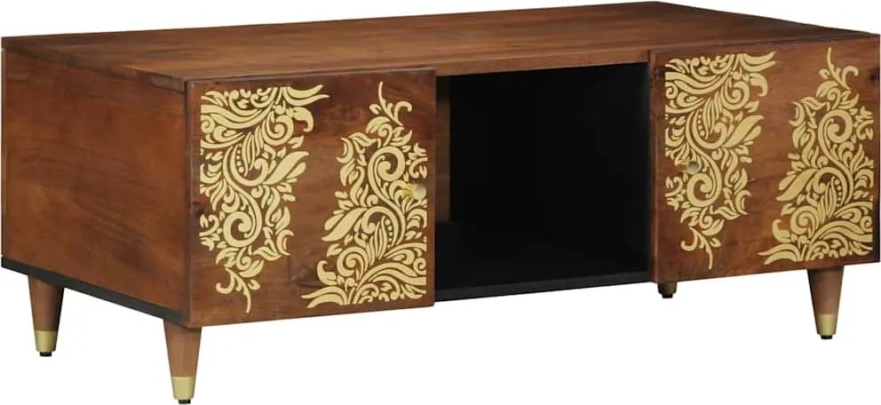 vidaXL Masă de cafea Maro miere 100 x 54 x 40 cm Lemn de mango solid