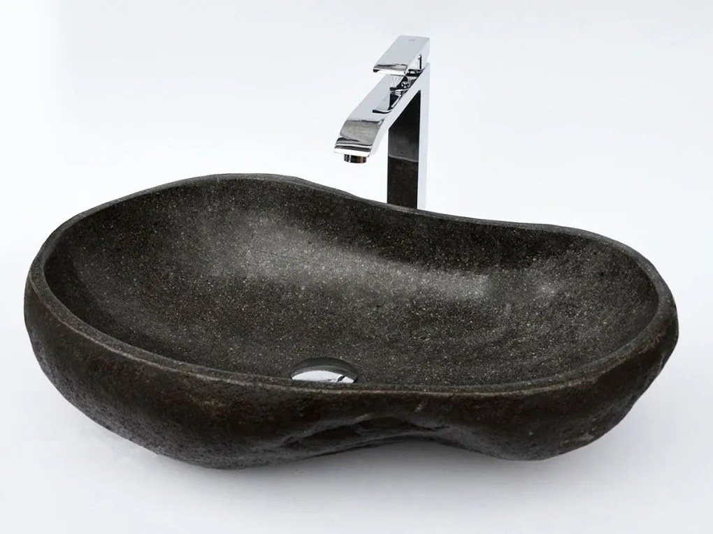 Lavoar din piatră naturală de râu Lavabo Cut - mic