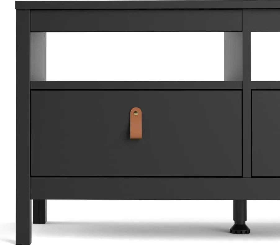Comodă TV neagră 151x54 cm Madrid – Tvilum