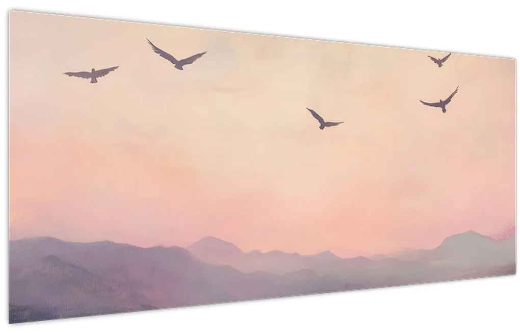 Tablou - Stol de păsări II. (120x50 cm)