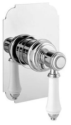 Baterie argintiu-lucios pentru duș încastrată (1 ieșire) Vienna – Sapho