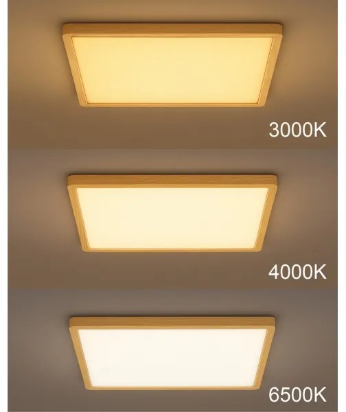 Plafonieră LED/24W/230V 3000/4000/6500K 30x30 cm bej