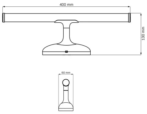 Aplică LED pentru oglindă de baie ARMONA LED/6W/230V 4000K 40 cm IP44 crom