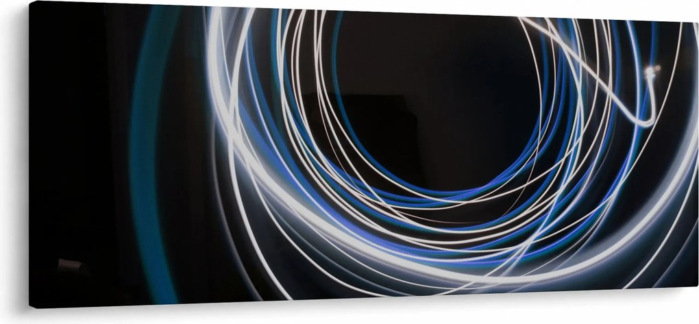 Tabloul cu linii albastre (120x50 cm)
