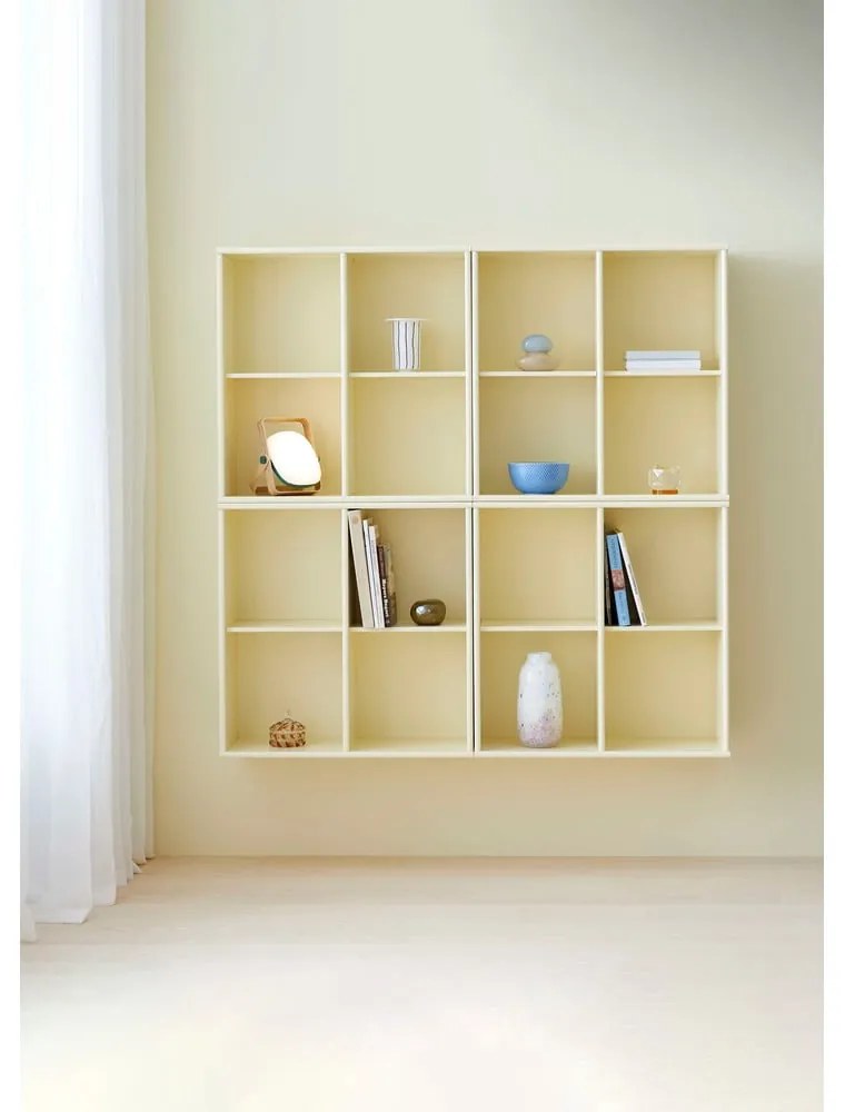Bibliotecă galben-deschis suspendată 70x70 cm Mistral – Hammel Furniture