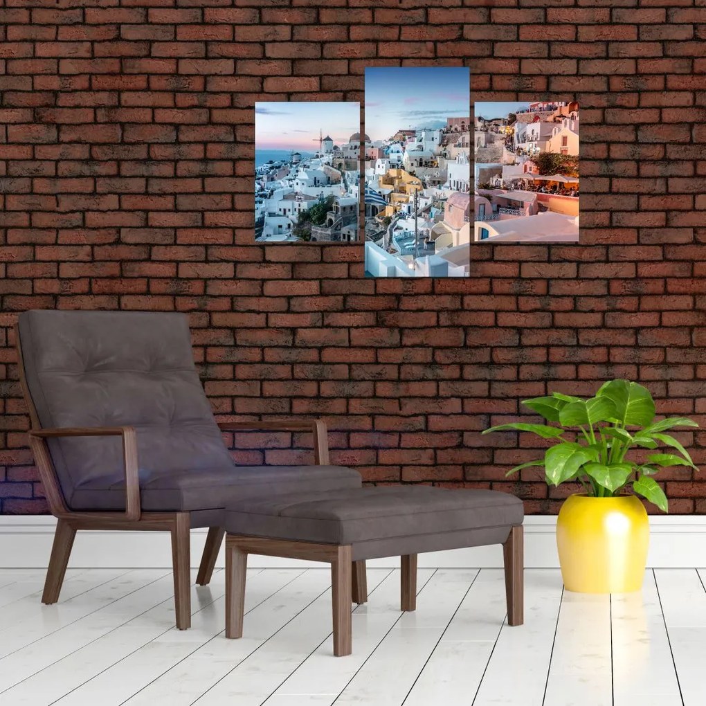 Tablou - Amurg în Santorini (90x60 cm)