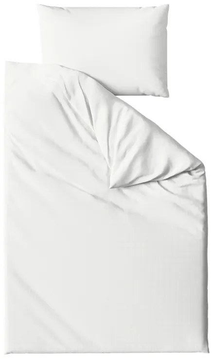 Lenjerie de pat creponata STANDO alba cu buzunar hotelier Dimensiune lenjerie de pat: 70 x 90 cm | 140 x 200 cm