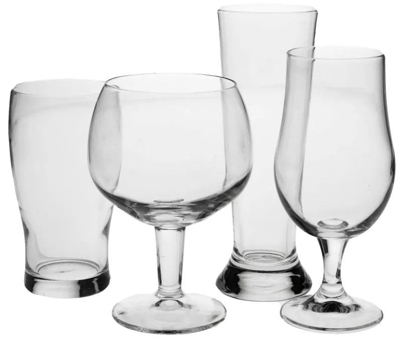 Set 4 pahare Bere Hans, sticla,