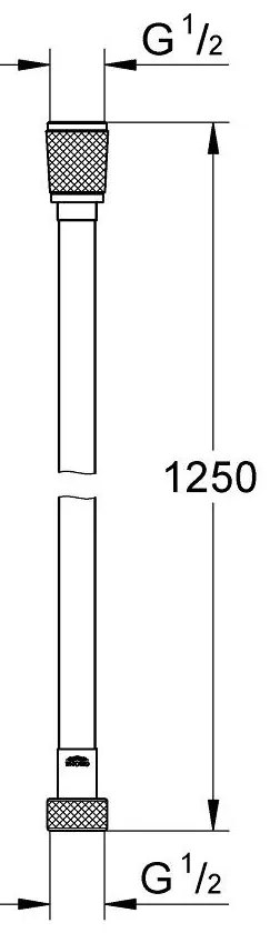Grohe Vitalio Flex Silver furtun de dus 125 cm crom 22112000