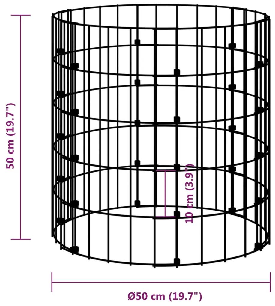 Compostor de gradina, O50x50 cm, otel galvanizat 1, O 50 x 50 cm