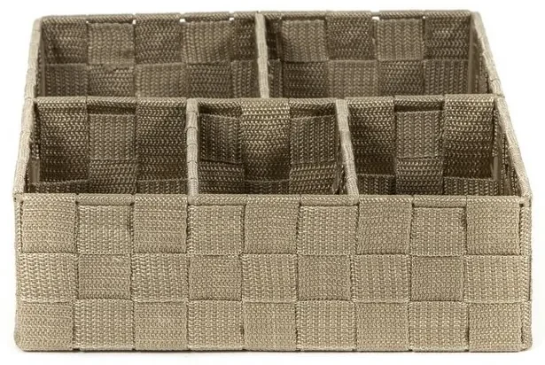 Organizator Compactor TEX 32 x 25 x 8 cm, 5 piese, alb