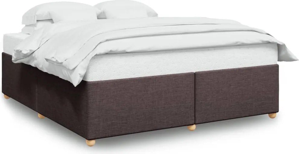 vidaXL Cadru de pat fără saltea, maro închis, 180x200 cm, textil