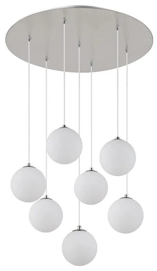 Lustră LED pe cablu Globo 56140-7H RIHA 7xG9/3,5W/230V alb