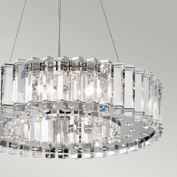 Lustră LED pentru baie CRYSTAL Kichler KL-CRYSTAL-SKYE8 SKYE 8xG9/3W/230V IP44