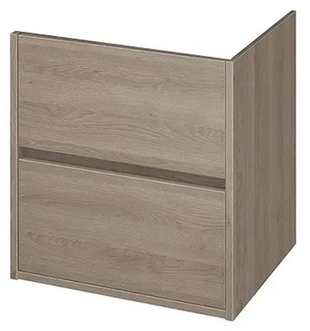 Dulap de lavoar, 53x49x40 cm, 2 sertare, stejar Stejar
