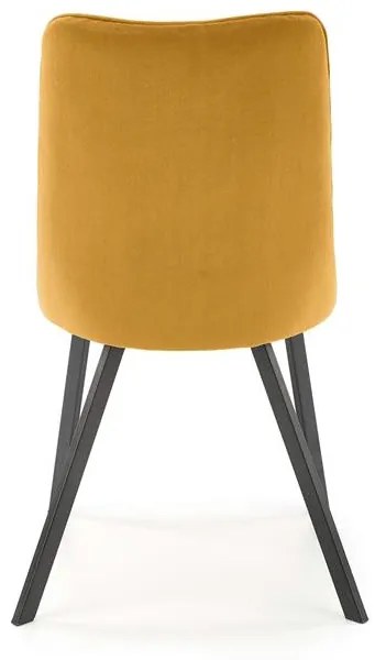 Scaun K450 velvet mustariu