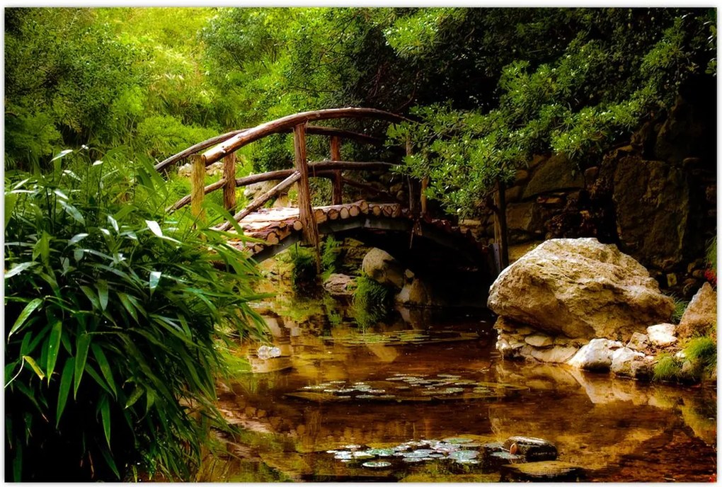 Tablou - Pod prin râu (90x60 cm)