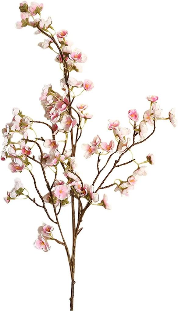 Creanga cu flori de cires roz artificiale, CHARM, 100cm