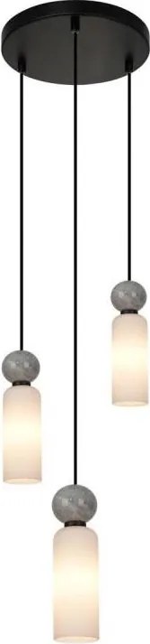 ITALUX PND-95331-3-BK - Lustră suspendată pe cablu SANTOS 3xG9/40W/230V, negru