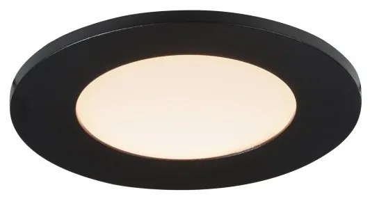 Spot incastrabil LED pentru baie IP65 Leonis negru 2700K