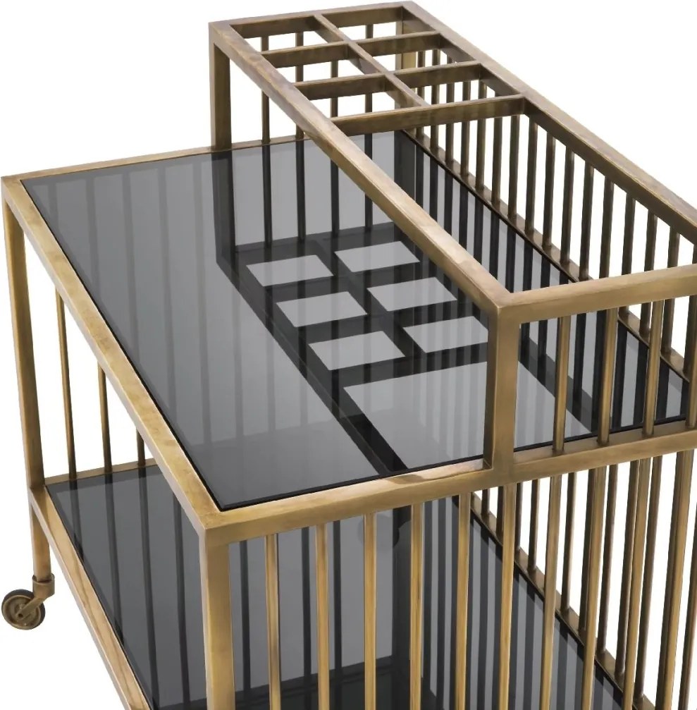 Gheridon, Masuta cu roti design LUX Rutherford