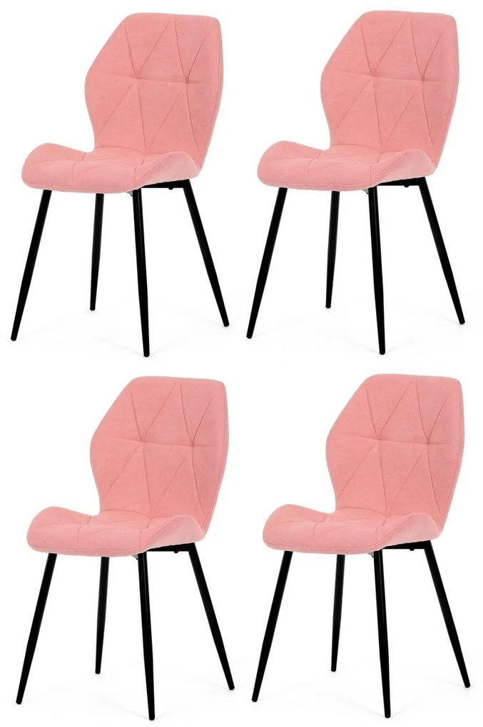 Set de scaune de sufragerie CT-285 PINK2, 4 buc.