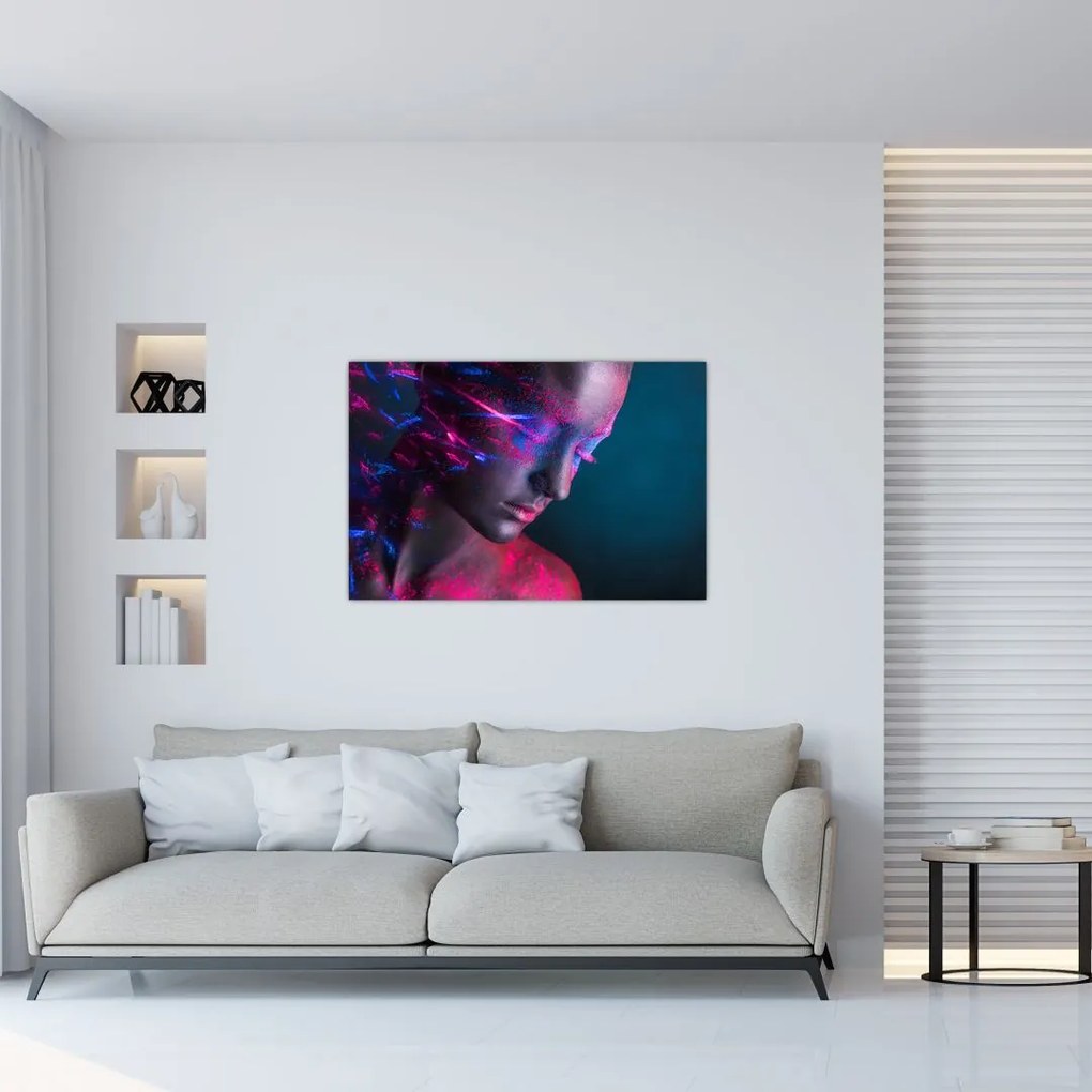 Tablou strălucitor a femeii (90x60 cm)