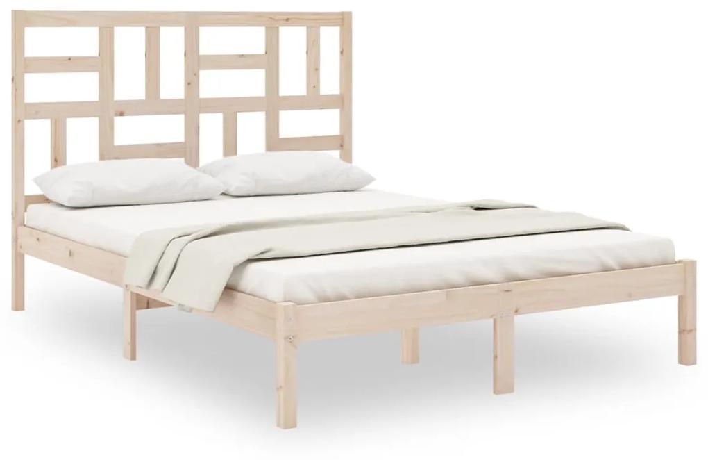 3105950 vidaXL Cadru de pat, 140x200 cm, lemn masiv