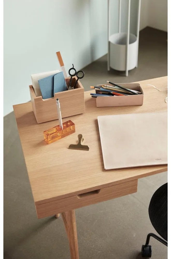 Organizator de birou din piele Studio – Hübsch