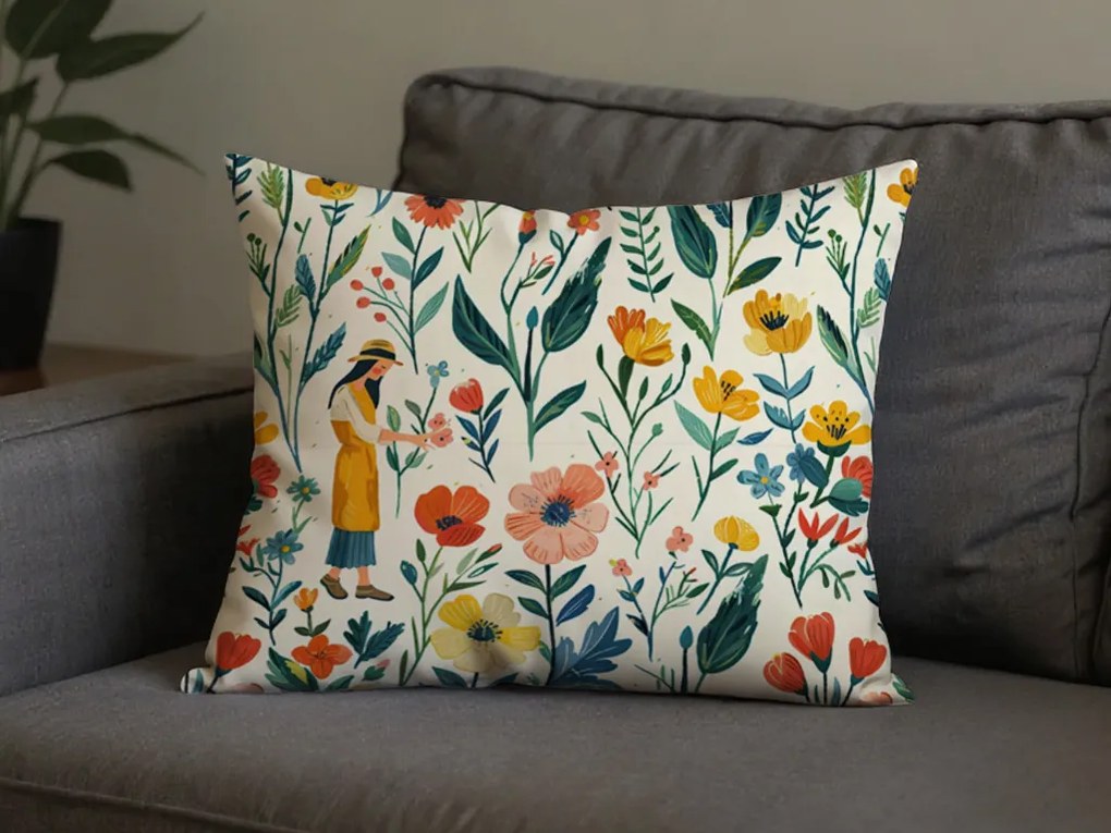 Fata de perna din policoton FLOVINA POLY 50x70 cm, colorat