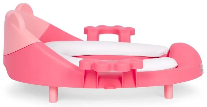 Scaun de toaletă cu urechi și pernă moale roz