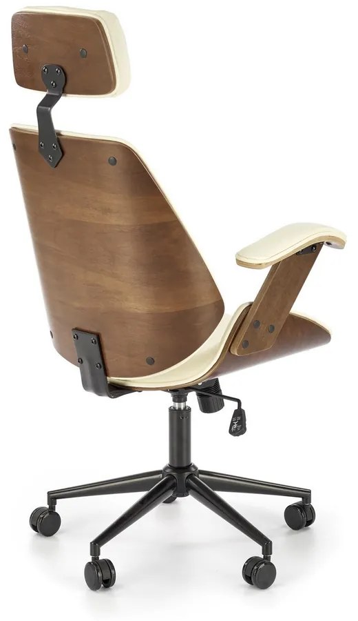Scaun de birou Ignazio, crem/nuc