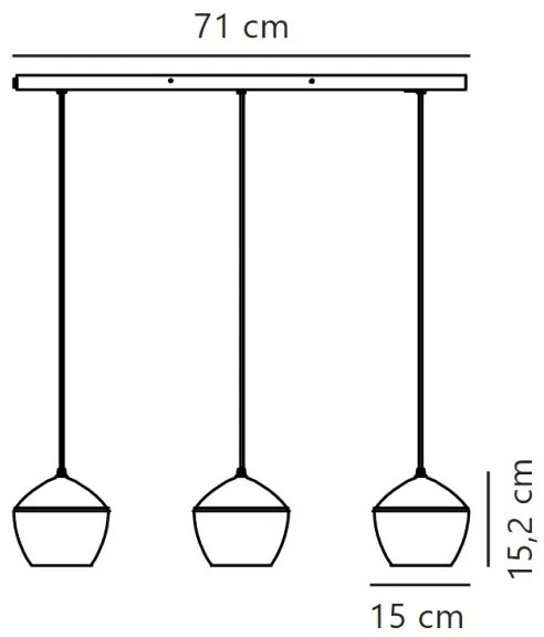 Lustră pe cablu Nordlux ORBIFORM 3xE14/25W/230V