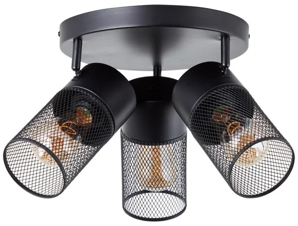 Brilliant - Spot reglabil KAMOLO 3xE27/40W/230V negru