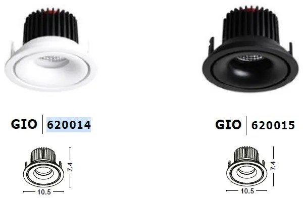 Spot LED incastrabil tavan fals / plafon GIO alb