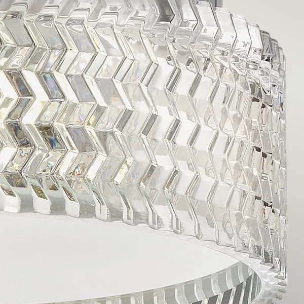 Plafonieră Hinkley HK-ELLE-F-S-CM 2xE27/60W/230V d. 30,5 cm crom