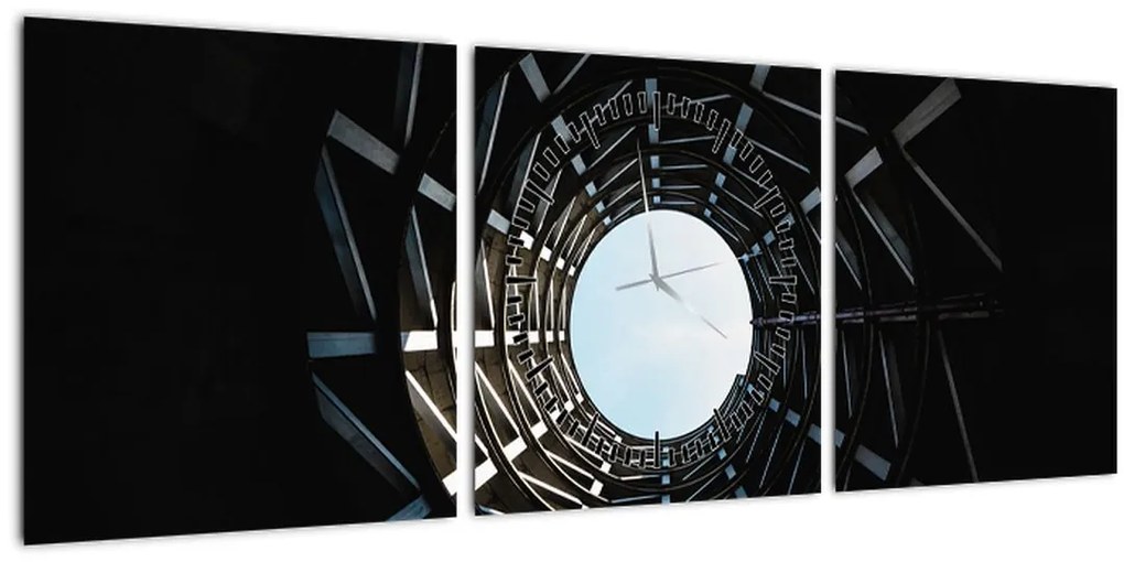 Tablou cu tunel (cu ceas) (90x30 cm)