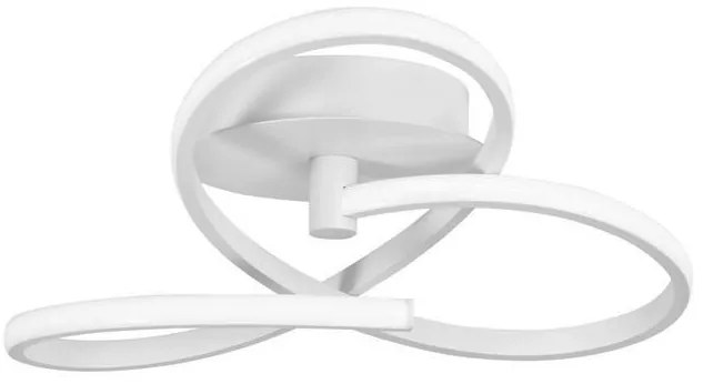 Lustra aplicata LED design modern Fusion, alb