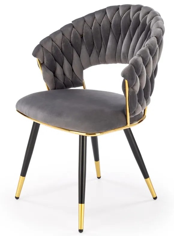 Scaun K551 velvet gri
