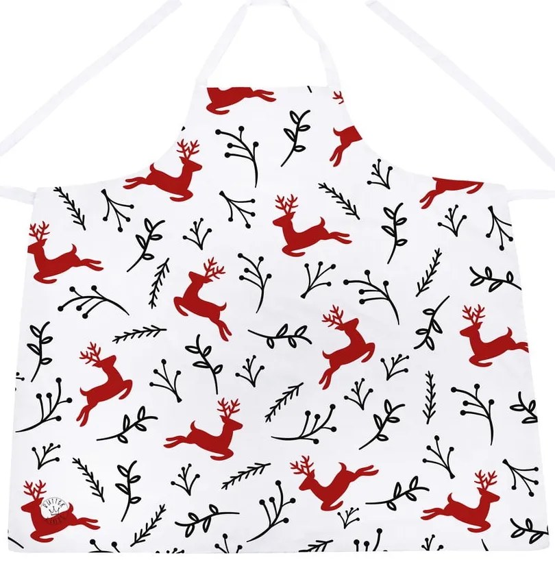 Șorț din bumbac cu motive de Crăciun Butter Kings They Are Flying